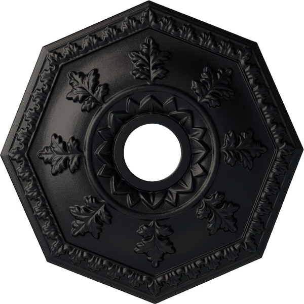 Ekena Millwork Nottingham Ceiling Medallion (Fits Canopies up to 4 5/8"), 18"OD x 3 1/2"ID x 1 1/2"P, Steel Gray CM18NTSGS - main